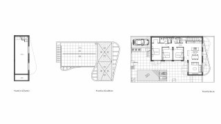 Villa floor plan, 3 bedrooms in LA VAGUADA No. 4